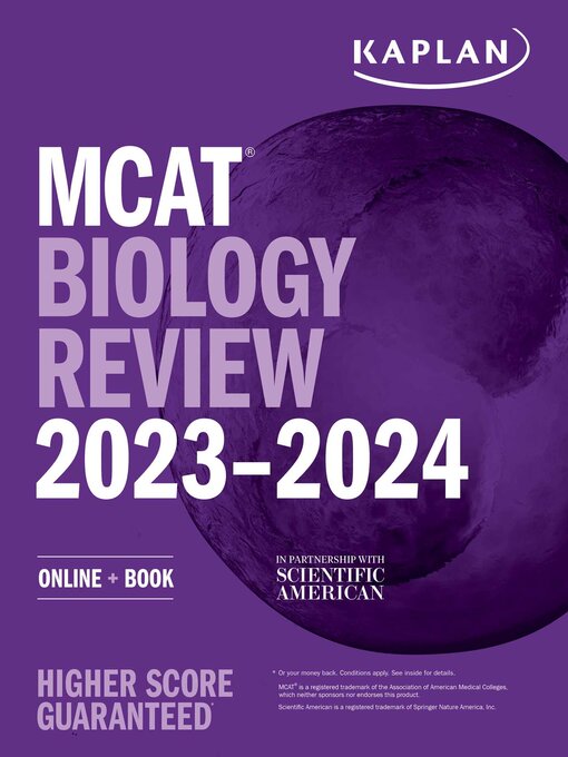 Title details for MCAT Biology Review 2023-2024: Online + Book by Kaplan Test Prep - Wait list